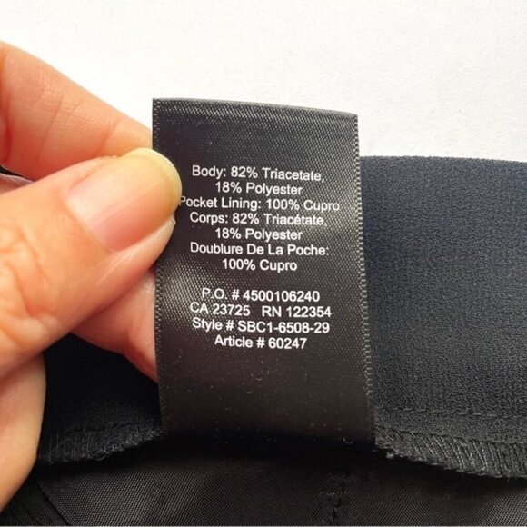 Aritzia Babaton Black New Cohen Cropped Pants - 4 - Picture 7 of 11